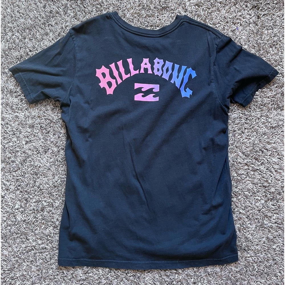 Men’s Billabong Arch Fill Short Sleeve Black Mens Black T Shirt- Size L